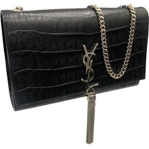 Saint Laurent Kate Tassel Black Shoulder Bag - Picture 1 of 9
